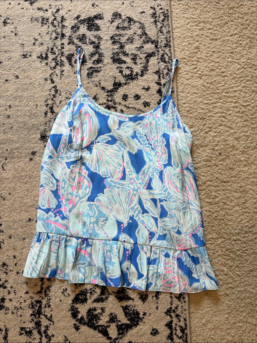 Lilly Pulitzer Coral Top in Summer Siren